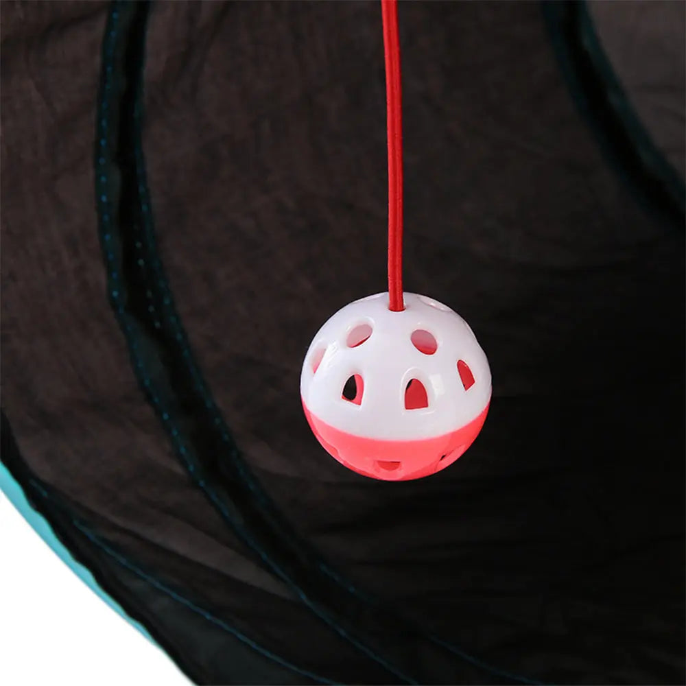 Pet Cat Kitten Puppy 4-Way Tunnel Play Toy Foldable Funny Exercise Tunnel Rabbit Deals499