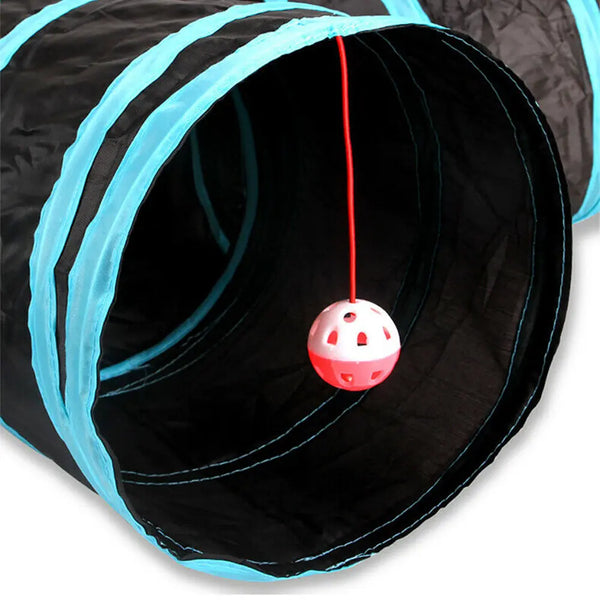 Pet Cat Kitten Puppy 4-Way Tunnel Play Toy Foldable Funny Exercise Tunnel Rabbit Deals499