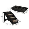 Pet Stairs Ramp Steps Portable Foldable Climbing Ladder Soft Washable Dog Black Deals499
