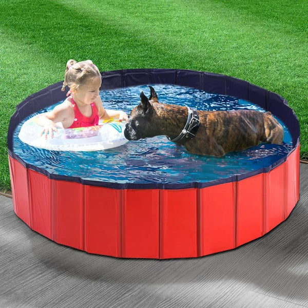 Pet Swimming Pool Dog Cat Animal Folding Bath Washing Portable Pond L Deals499