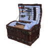 Picnic Basket Set 2 Person Willow Baskets Deluxe Outdoor Travel Camping Blanket Deals499