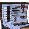 Picnic Basket Set 2 Person Willow Baskets Deluxe Outdoor Travel Camping Blanket Deals499