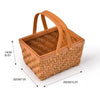 Picnic Basket Wicker Baskets Outdoor Deluxe Gift Storage Person Storage Carry Deals499