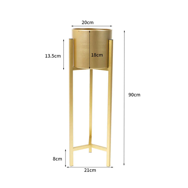 Plant Stand Garden Planter Metal Flower Pot Rack Corner Shelving Indoor Outdoor Large Gold Deals499