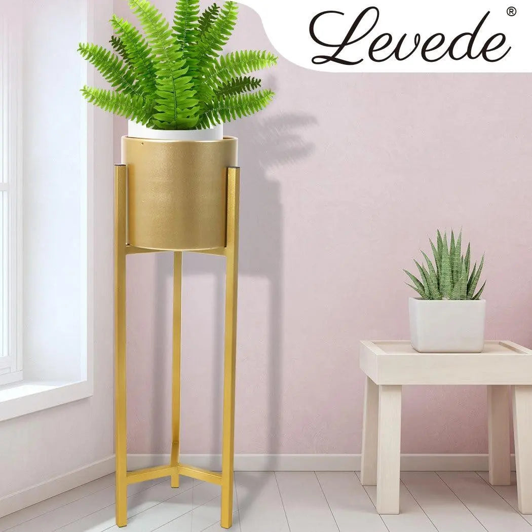 Plant Stand Garden Planter Metal Flower Pot Rack Corner Shelving Indoor Outdoor Large Gold Deals499