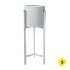 Plant Stand Garden Planter Metal Flower Pot Rack Corner Shelving Indoor Outdoor Small White Deals499