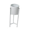 Plant Stand Garden Planter Metal Flower Pot Rack Corner Shelving Indoor Outdoor Small White Deals499