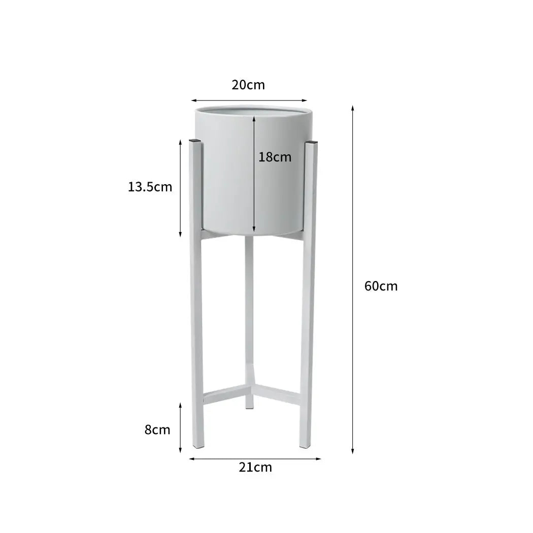 Plant Stand Garden Planter Metal Flower Pot Rack Corner Shelving Indoor Outdoor Small White Deals499