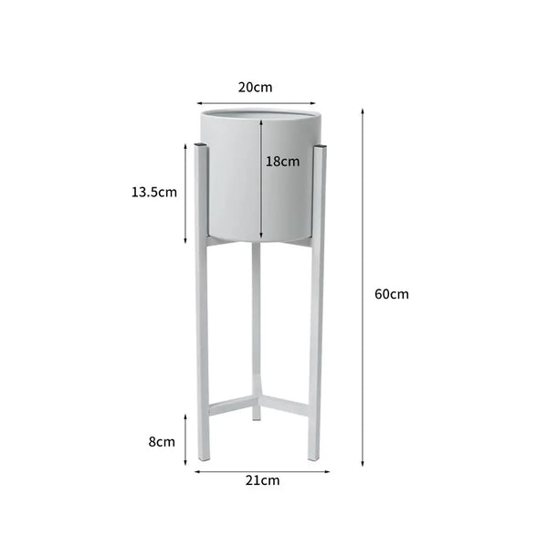 Plant Stand Garden Planter Metal Flower Pot Rack Corner Shelving Indoor Outdoor Small White Deals499