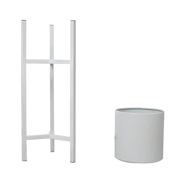 Plant Stand Garden Planter Metal Flower Pot Rack Corner Shelving Indoor Outdoor Small White Deals499