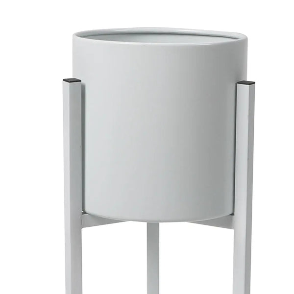 Plant Stand Garden Planter Metal Flower Pot Rack Corner Shelving Indoor Outdoor Small White Deals499