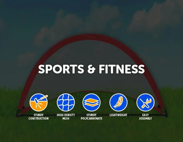 Portable Kids Soccer Goals Set – 2 Pop Up Soccer Goals, Cones, Goal Carry Bag Deals499