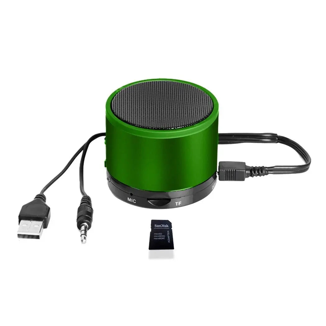 Portable Wireless Car Bluetooth Music Speaker Mini AUX Stereo for iPhone iPad PC Deals499