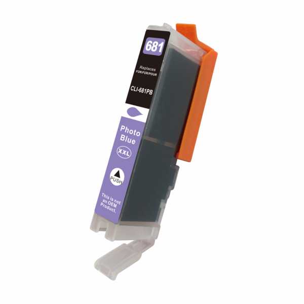 Premium Photo Blue Compatible Inkjet Cartridge (Replacement for CLI-681PBXL) CANON
