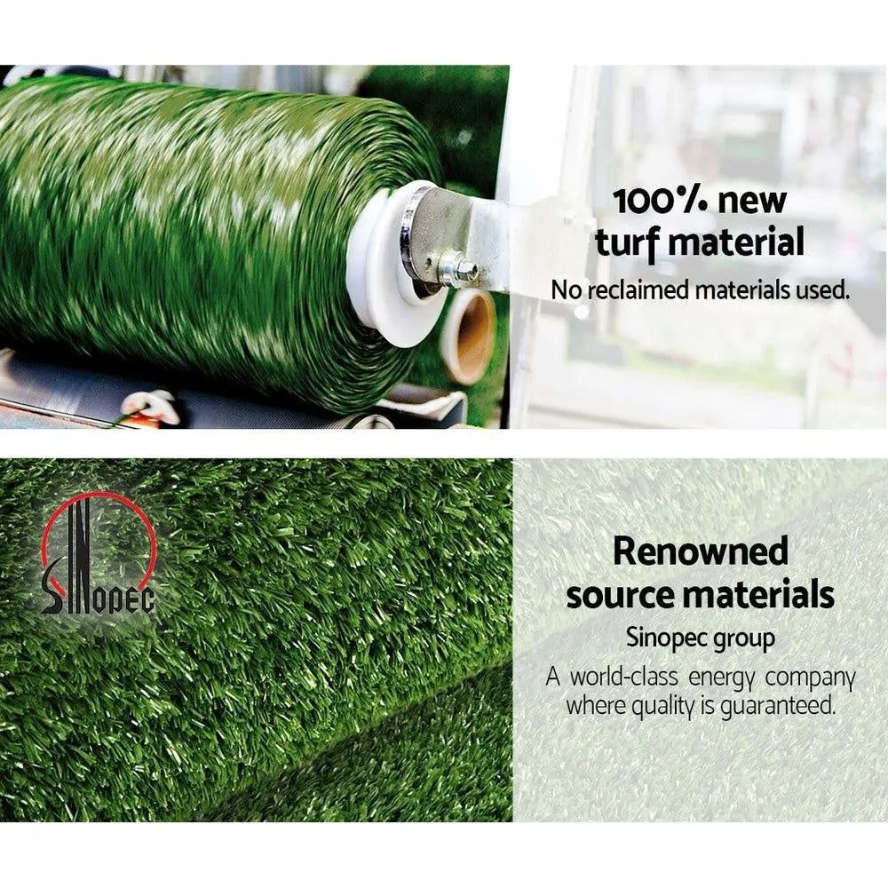 Primeturf 2x5m Artificial Grass Synthetic Fake 10SQM Turf Lawn 17mm Tape Deals499
