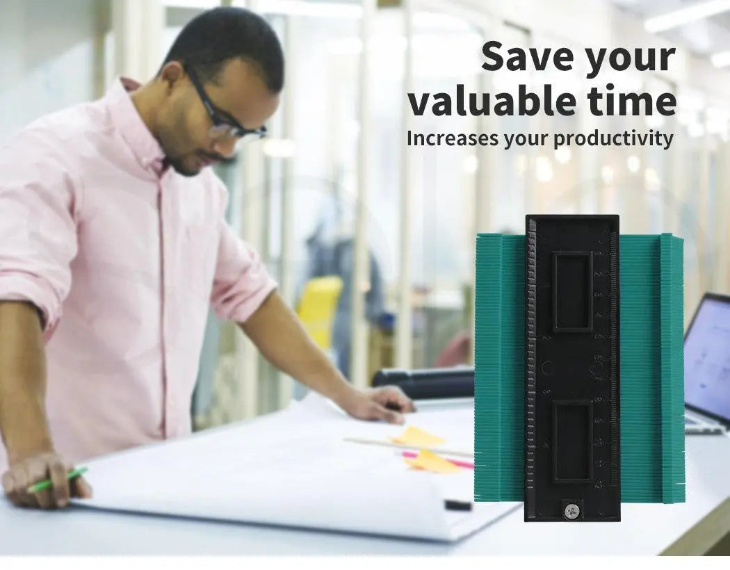 Profile Gauge Shape Contour Duplicator Gauge Laminate Tiles Tiling Template Tool Deals499