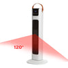 Pursonic Electric Ceramic Tower Heater Portable Oscillating Remote Control - White Deals499
