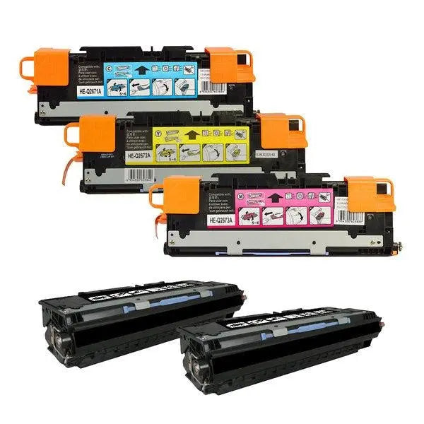 Q2670 Series Generic Toner Set PLUS Extra Black HP
