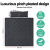 Giselle Bedding Queen Size Quilt Cover Set - Black Giselle