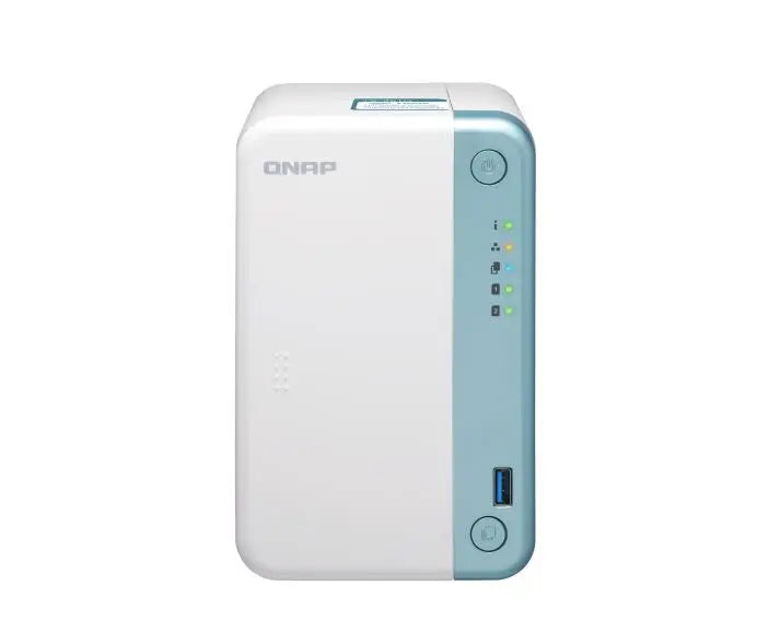 QNAP TS-251D-4G 2 Bay NAS IntelA(R) CeleronA(R) J4005 dual-core 2.0 GHz processor 4 GB SO-DIMM DDR4 Hot-swappable 1xGbE 1xPCIe Gen 2 x4 2xUSB 3.2 QNAP