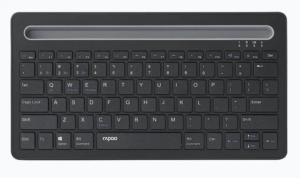 RAPOO XK100 Bluetooth Wireless Keyboard - Switch Between Multiple Devices, Ideal for Computer, Tablet and Smart Phone - For Windows, Mac, Andriod, iOS RAPOO