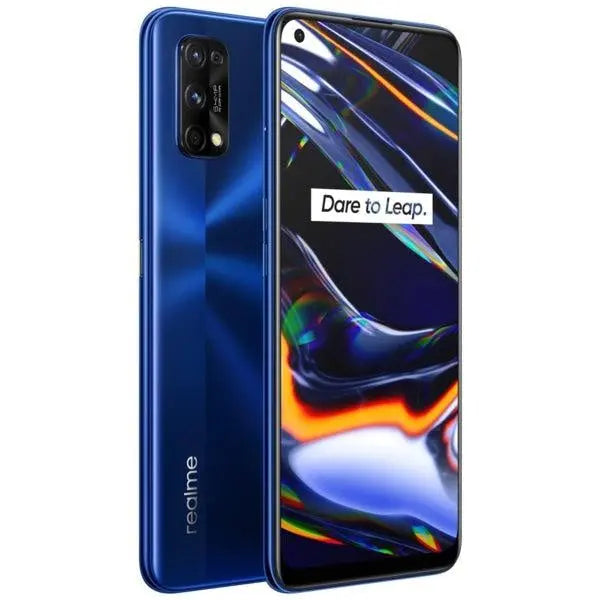 REALME 7 Pro 128GB Mirror Blue - 6.4' AMOLED FHD+ Display, Dual Sim, 64MP Sony Quad Camera, Qualcomm 8nm Gaming Processor, 8GB RAM, 4500mAh Battery REALME