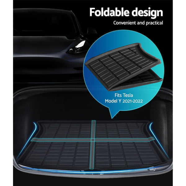 Weisshorn Car Rubber Floor Mats for Tesla Model Y Trunk Toolbox Cargo Mat Carpet Deals499
