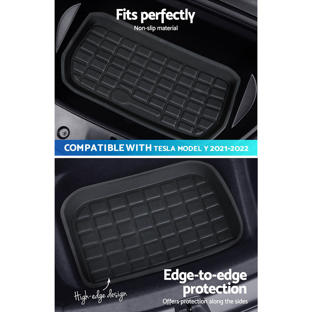 Weisshorn Car Rubber Floor Mats for Tesla Model Y Trunk Toolbox Cargo Mat Carpet Deals499