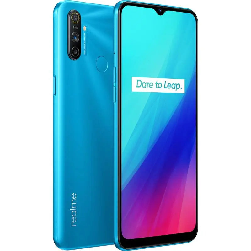 Realme C3 Frozen Blue- with 6.5' Display, 12MP AI Triple Camera, Helio G70 Processor, 3GB RAM, 64GB ROM, Nano Sim, 5000mAh battery. REALME