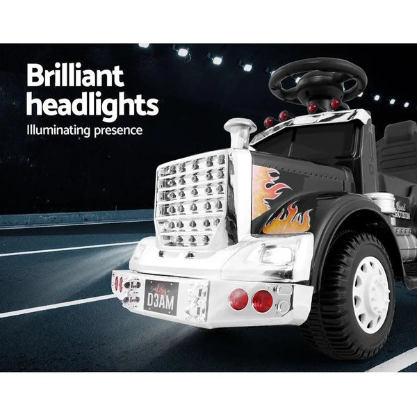 Ride On Cars Kids Electric Toys Car Battery Truck Childrens Motorbike Toy Rigo Black Deals499