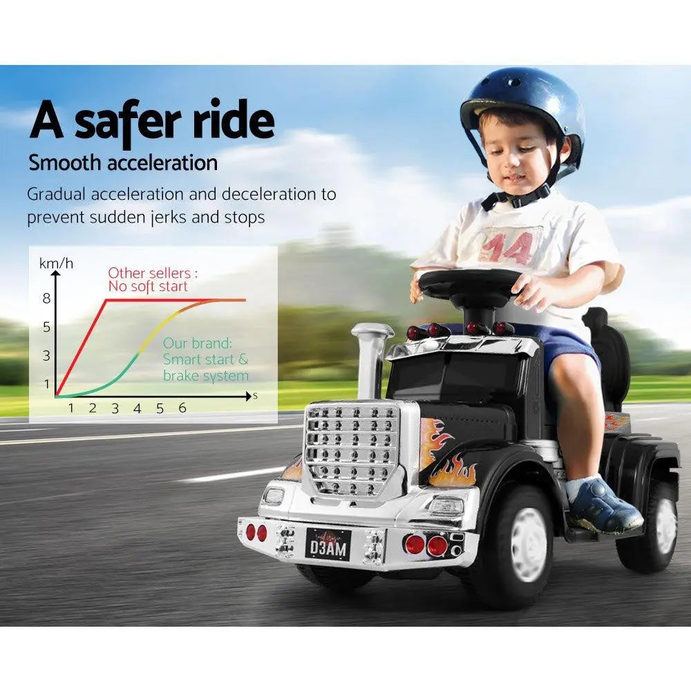 Ride On Cars Kids Electric Toys Car Battery Truck Childrens Motorbike Toy Rigo Black Deals499