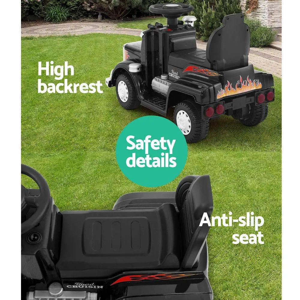 Ride On Cars Kids Electric Toys Car Battery Truck Childrens Motorbike Toy Rigo Black Deals499