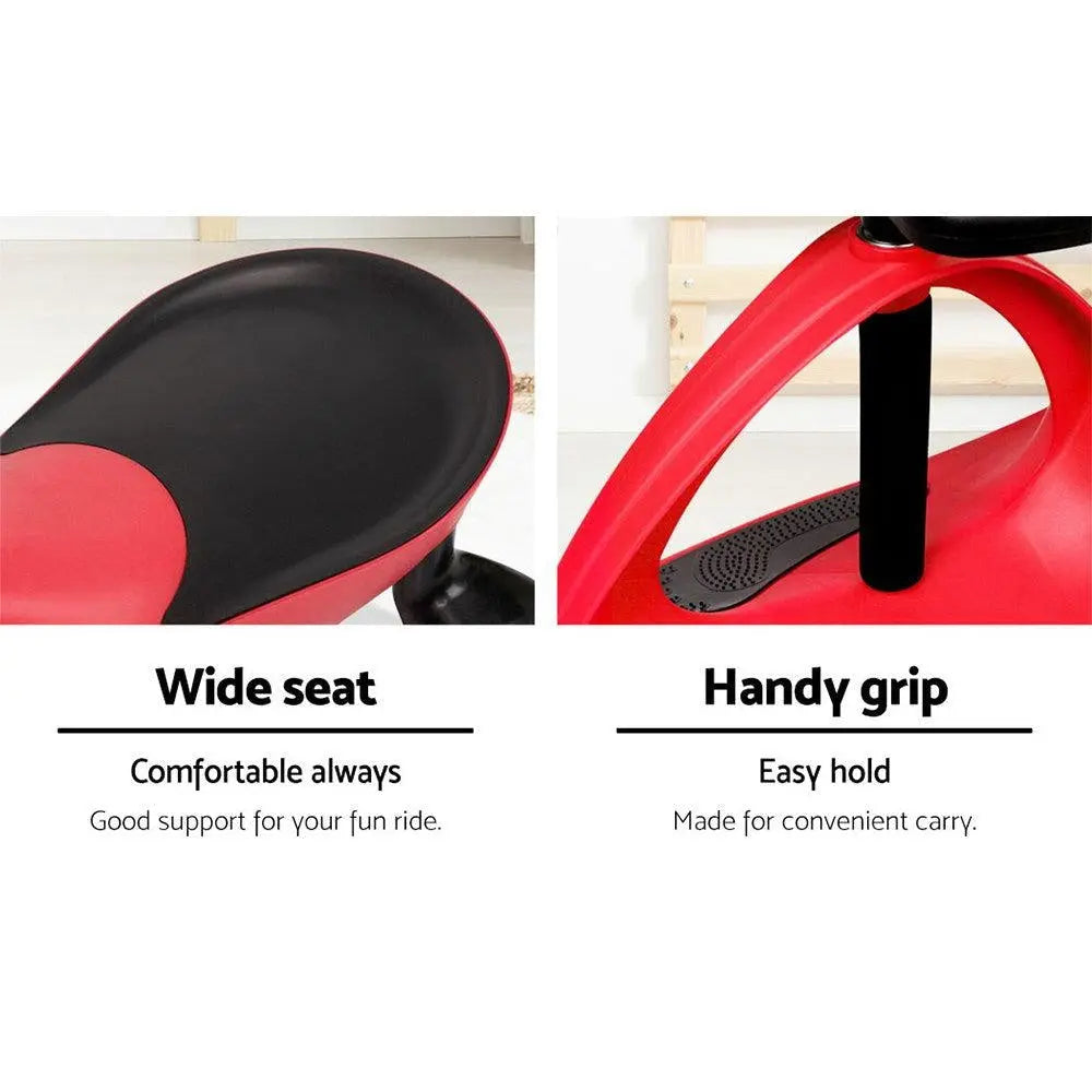 Rigo Kids Children Swing Car Ride On Toys Scooter Wiggle Slider Swivel Cars Red Deals499