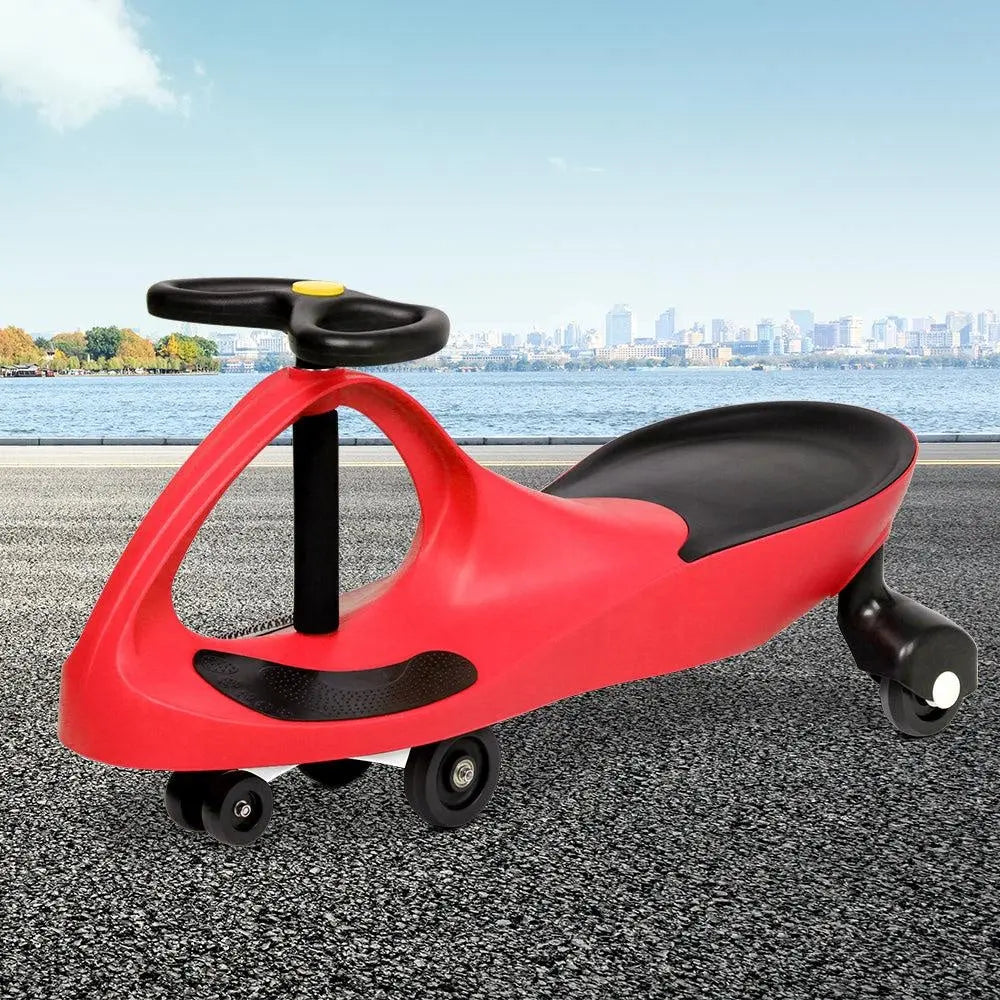Rigo Kids Children Swing Car Ride On Toys Scooter Wiggle Slider Swivel Cars Red Deals499