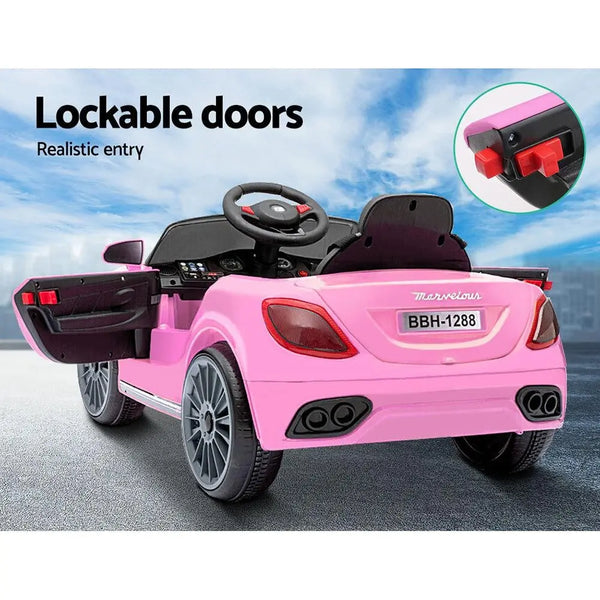 Rigo Kids Ride On Car Battery Electric Toy Remote Control Pink Cars Dual Motor Deals499