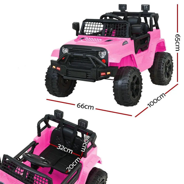 Rigo Kids Ride On Car Electric 12V Car Toys Jeep Battery Remote Control Pink Deals499