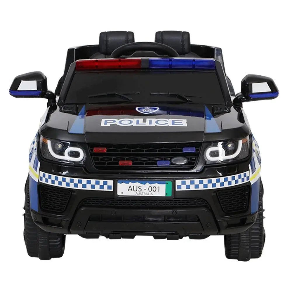 Rigo Kids Ride On Car Inspired Patrol Police Electric Powered Toy Cars Black Deals499