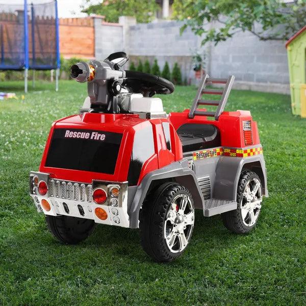 Rigo Kids Ride On Fire Truck Motorbike Motorcycle Car Red Grey Deals499