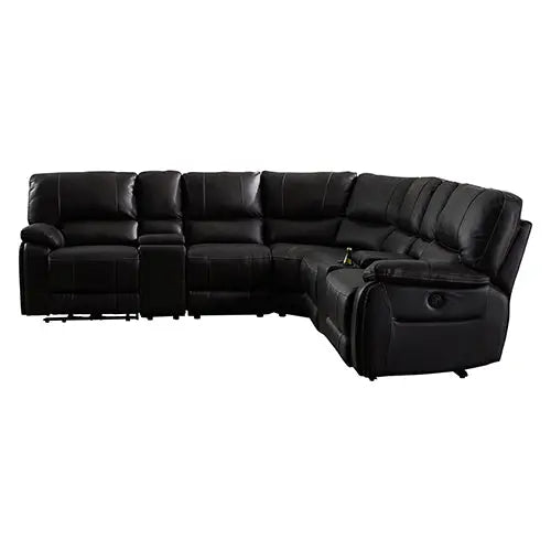 Round Corner Genuine Leather Dark Brown Electric Recliner with 2x Cup Holders Lounge Set for Living Room Deals499