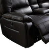 Round Corner Genuine Leather Dark Brown Electric Recliner with 2x Cup Holders Lounge Set for Living Room Deals499