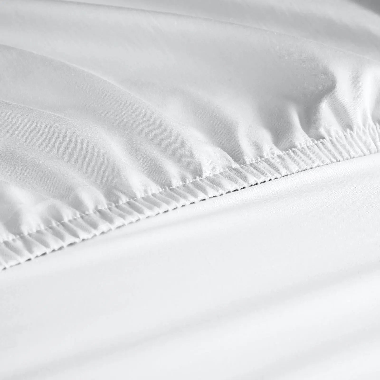 Royal Comfort 1000 Thread Count Fitted Sheet Cotton Blend Ultra Soft Bedding White King Deals499