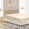 Royal Comfort 1200 Thread Count Fitted Sheet Cotton Blend Ultra Soft Bedding Ivory Queen Deals499