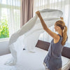 Royal Comfort 1200 Thread Count Fitted Sheet Cotton Blend Ultra Soft Bedding White King Deals499