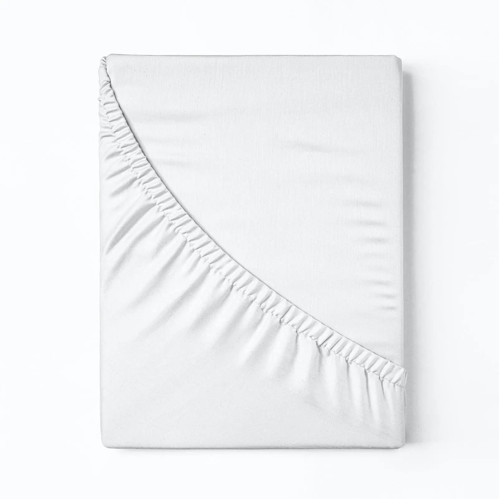 Royal Comfort 1200 Thread Count Fitted Sheet Cotton Blend Ultra Soft Bedding White King Deals499