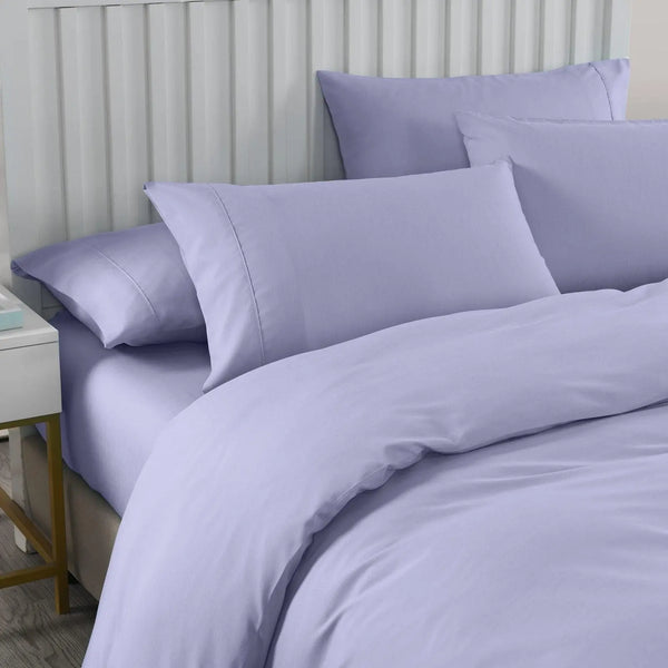 Royal Comfort 2000TC Quilt Cover Set Bamboo Cooling Hypoallergenic Breathable Lilac Grey King Deals499
