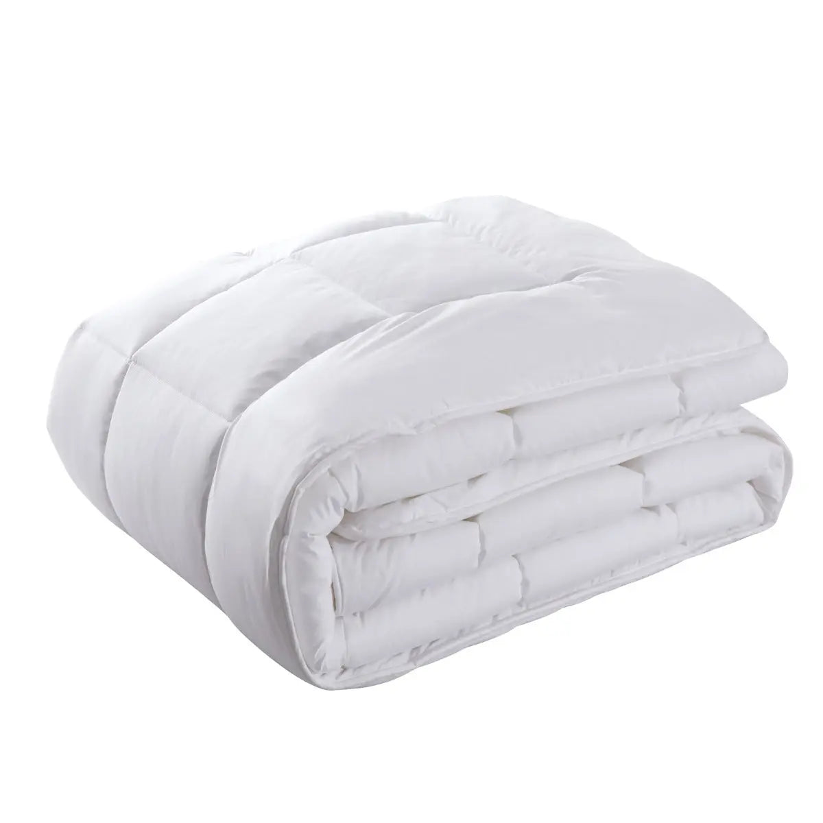 Royal Comfort 260GSM Deluxe Eco-Silk Touch Quilt 100% Cotton Cover Double White Deals499