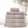 Royal Comfort 5 Piece Cotton Bamboo Towel Set 450GSM Luxurious Absorbent Plush Champagne Deals499
