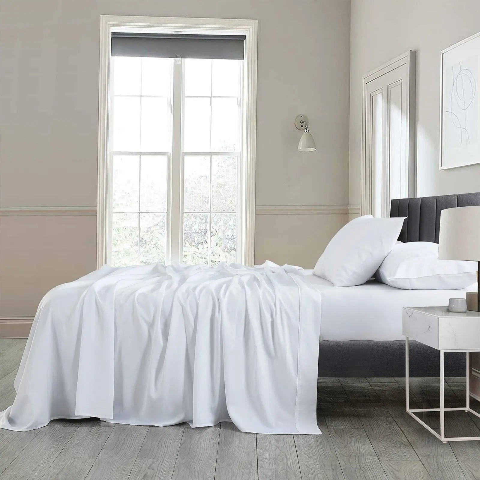 Royal Comfort 600 Thread Count Cooling Ultra Soft Tencel Eucalyptus Sheet Set White King Deals499
