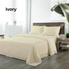 Royal Comfort Bamboo Blended Sheet & Pillowcases Set 1000TC Ultra Soft Bedding Queen Ivory Deals499