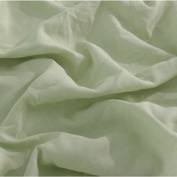 Royal Comfort Flax Linen Blend Sheet Set Bedding Luxury Breathable Ultra Soft Sage Green King Deals499